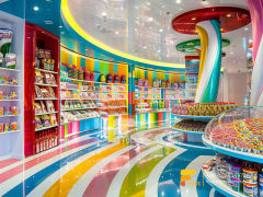 Candy Glass Display Sweet Shop Interior Design Chocolate Showcase