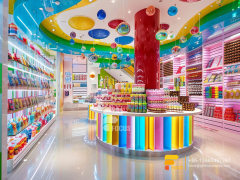 Candy Cabinets Modern Sweet Shop Interior Design Chocolate Display Shelves