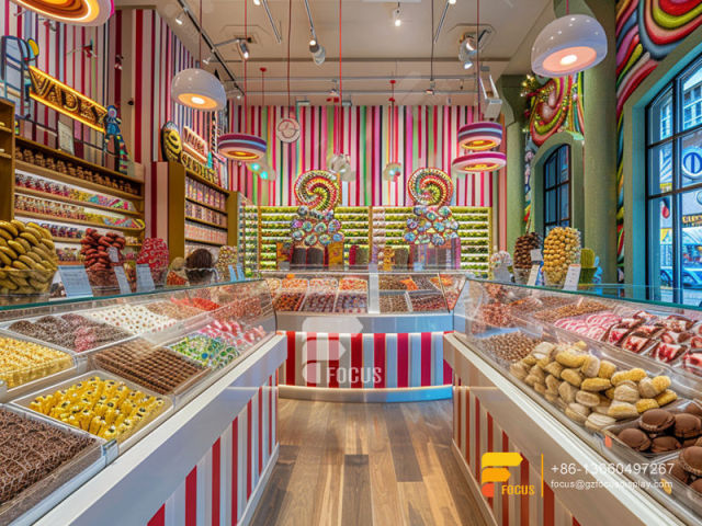 Candy Rack Shelves Chocolate Counter Sweet Shop Display