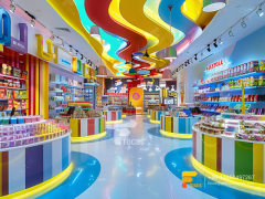 Snacks Display Counter Sweet Shop Interior Design Chocolate Counter