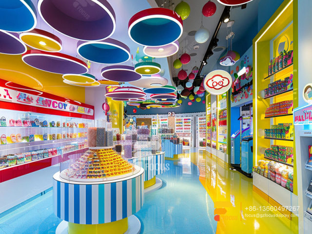 Snack Display Shelves Mix Sweet Shop Candy Store Design