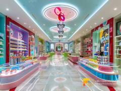 Snacks Racks Modern Sweet Shop Interior Design Custom Chocolate Counter Display