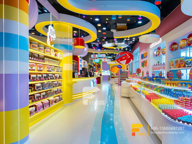 Snack Display Shelf Chocolate Stores Nuts Shop Decor