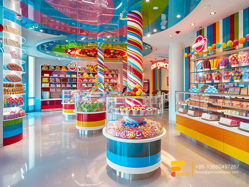 Candy Shelving Displays Chocolate Stores Sweet Shop Counter Design