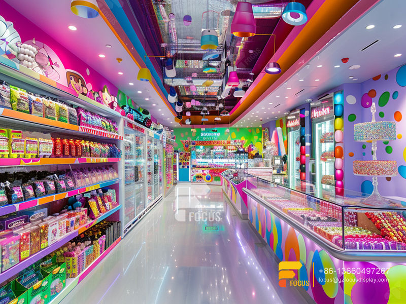 Custom Snack Shops Modern Sweet Shop Counter Design