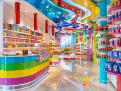 Bulk Candy Display Lollipop Sweet Shop Chocolate Shelf