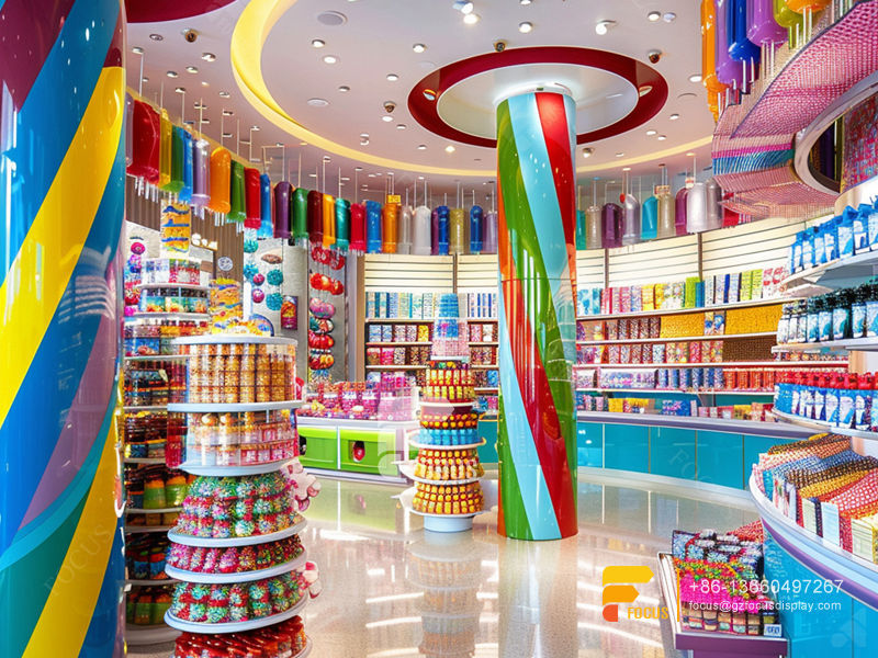 Candy Stand Display Lollipop Sweet Shop Chocolate Shop Decoration
