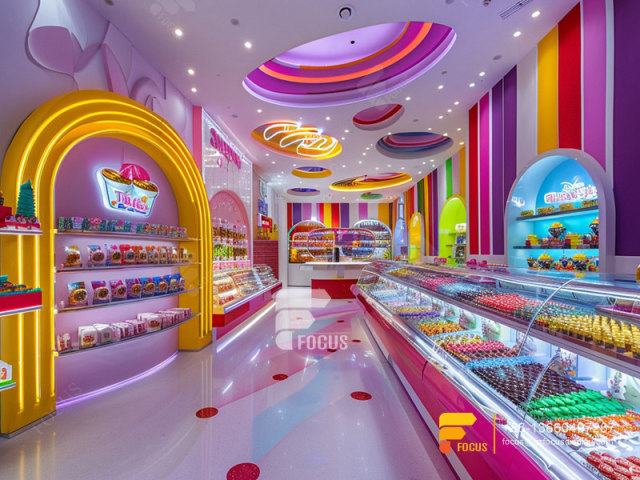 Candy Store Display Fixtures Sweet Shop Shelves Chocolate Shop Design