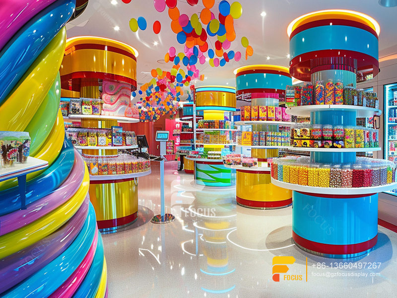 Candy Store Display Snacks Rack Sweet Shop Counter Design