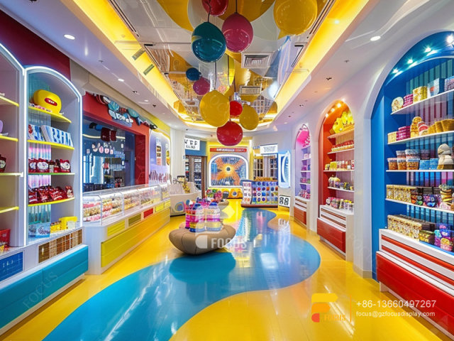 Snack Display Case Candy Store Fixtures Chocolate Shop Decoration