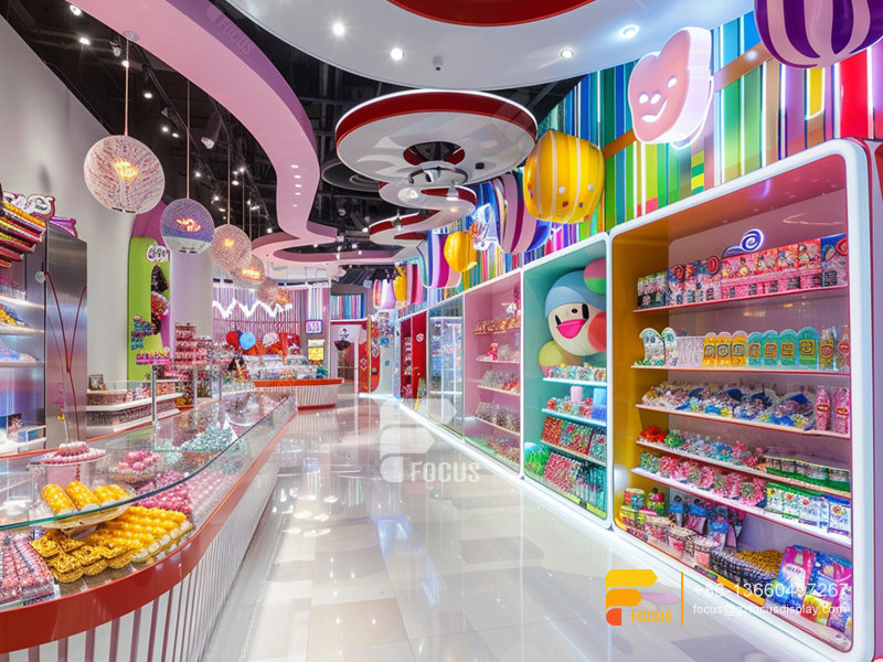Candy Shop Displays Modern Sweet Shop Chocolate Glass Counter