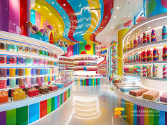 Modern Sweet Shop Interior Design Custom Chocolate Counter Display