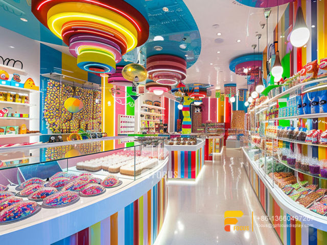 Grocery Store Candy Shelf Snack Displays Sweet Shop Shelving