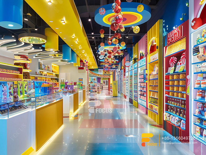 Snack Wall Display Design Chocolate Shop Sweet Shop Shelving