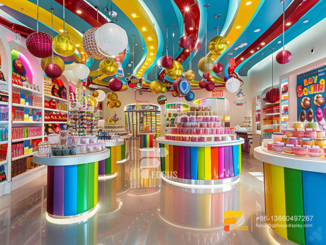 Candy Store Stand Snack Display Shelf Chocolate Store
