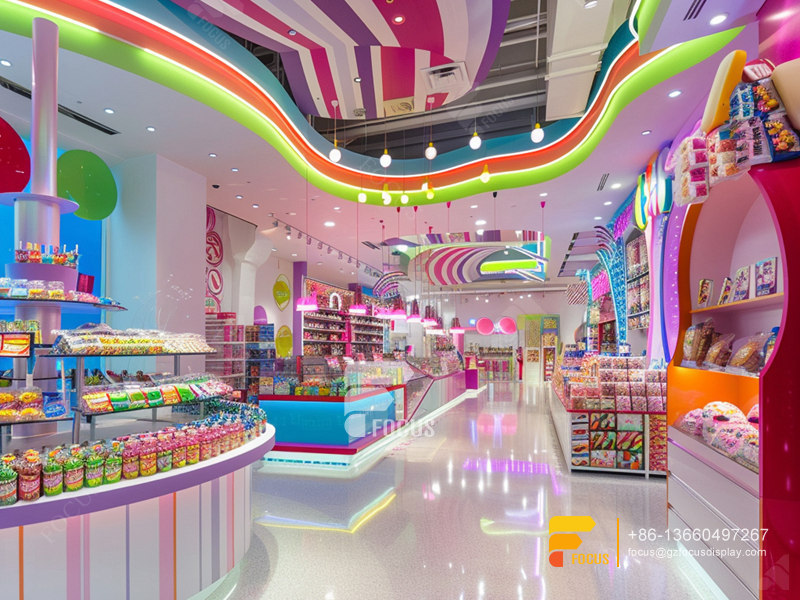 Candy Store Display Fixtures Sweet Shop Shelves Chocolate Shop Design