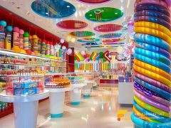 Bulk Candy Display Lollipop Sweet Shop Chocolate Shelf
