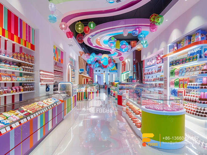 Snack Rack Display Design Chocolate Shop Sweet Store