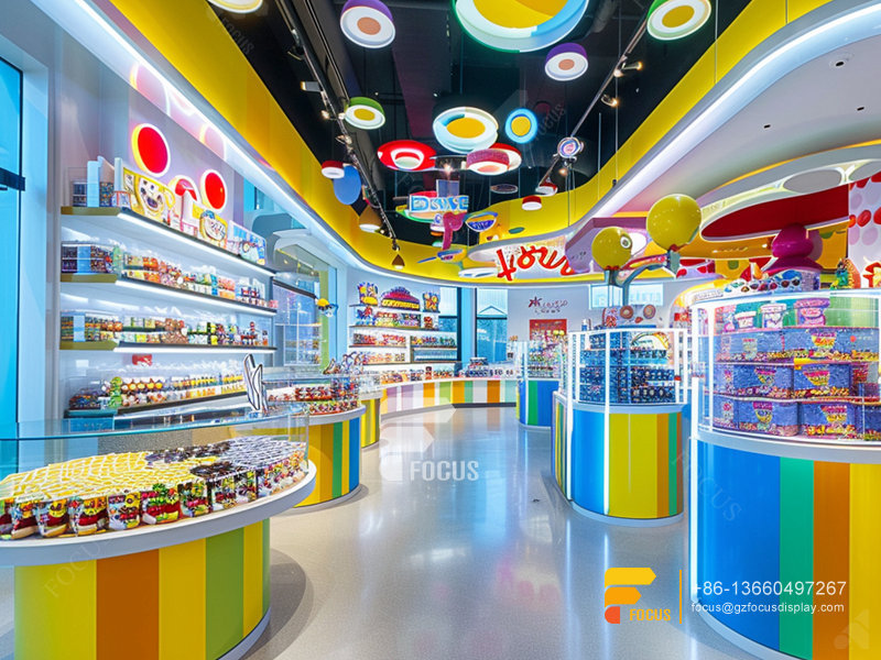 Snack Display Case Candy Store Fixtures Chocolate Shop Decoration