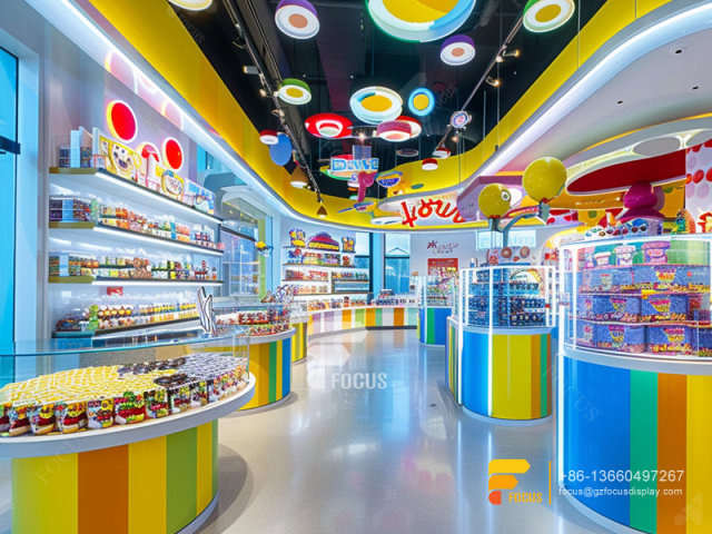Snack Display Case Candy Store Fixtures Chocolate Shop Decoration
