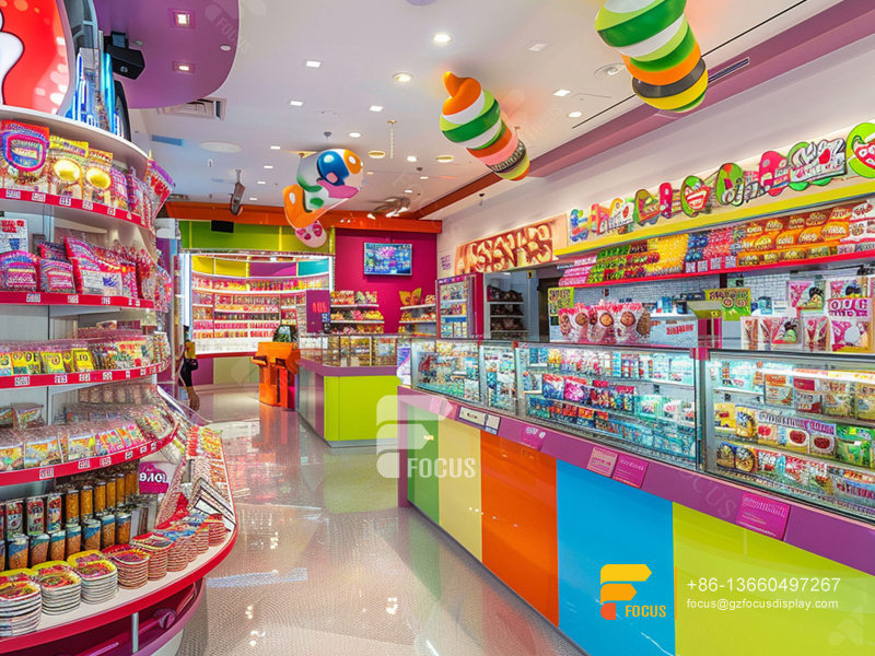 Custom Snack Shops Modern Sweet Shop Counter Design