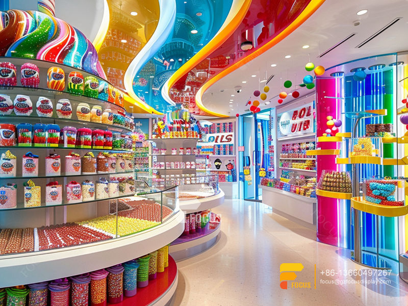 Candy Display Cases Sweet Shop Interior Design Chocolate Glass Counter