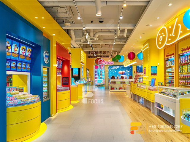 Snack Store Design Chocolate Display Cases Sweet Counter Display