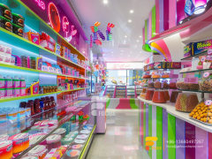 Bulk Candy Display Fixtures Sweet Shop Interior Design Chocolate Showcase