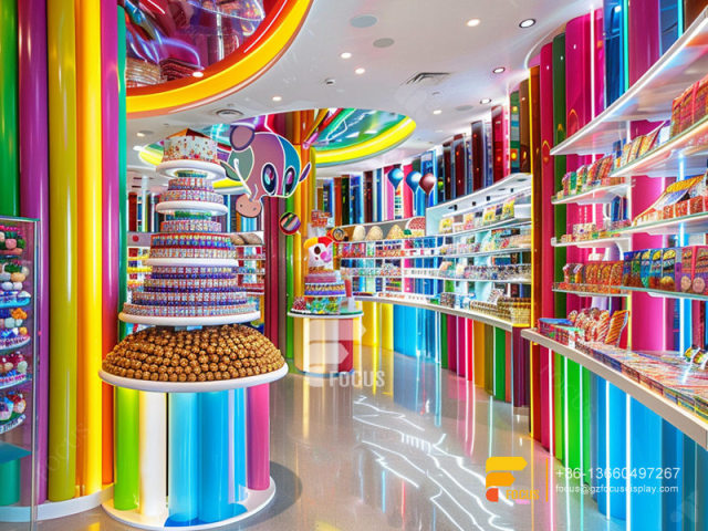 Candy Display Rack Sweet Shop Designs Chocolate Shelf