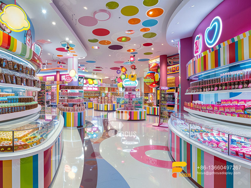Snack Rack Display Design Chocolate Shop Sweet Store