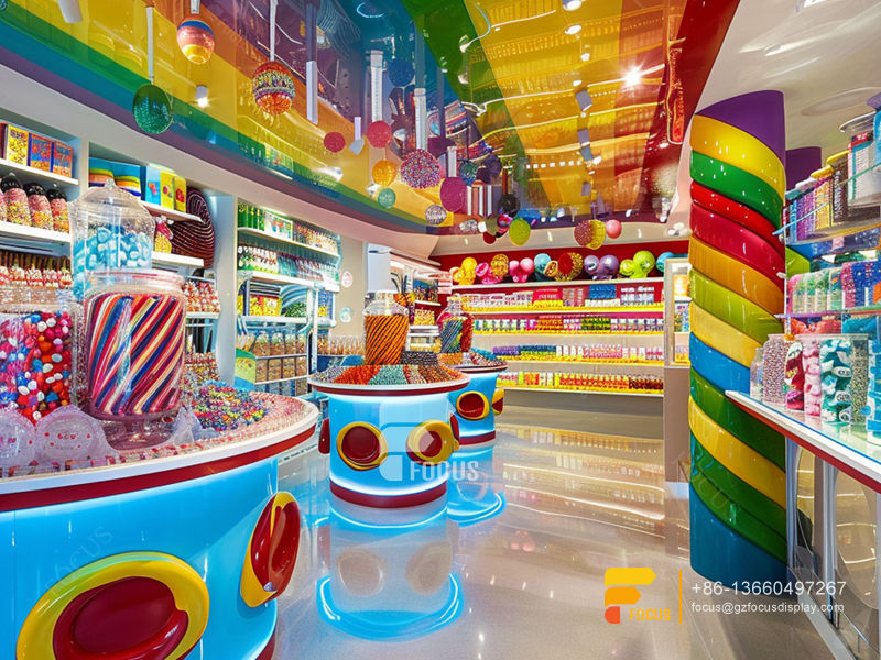 Candy Shelving Displays Chocolate Stores Sweet Shop Counter Design