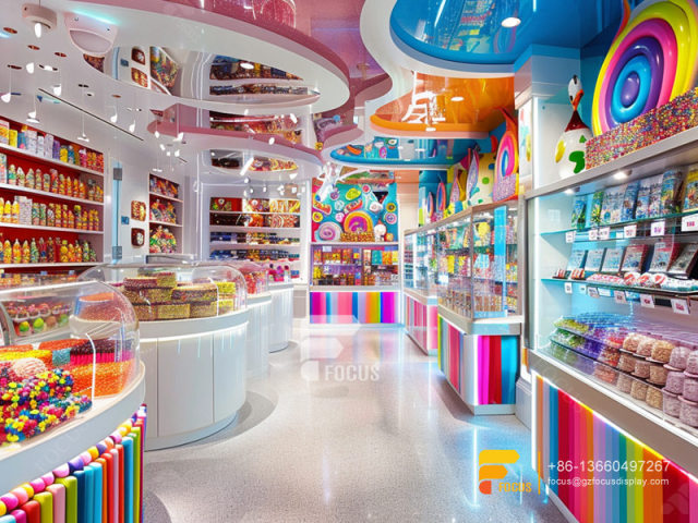 Candy Shelving Snack Store Design Chocolate Display