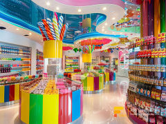 Christmas Candy Display Snack Store Design Chocolate Store