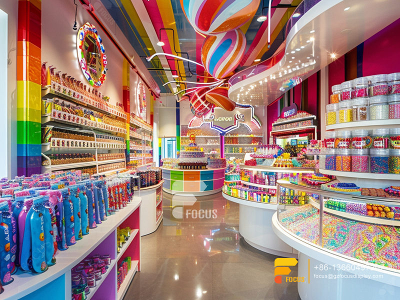Candy Interior Design Sweet Shop Display Counter Shelving