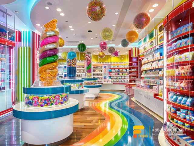 Candy Rack Shelves Chocolate Counter Sweet Shop Display
