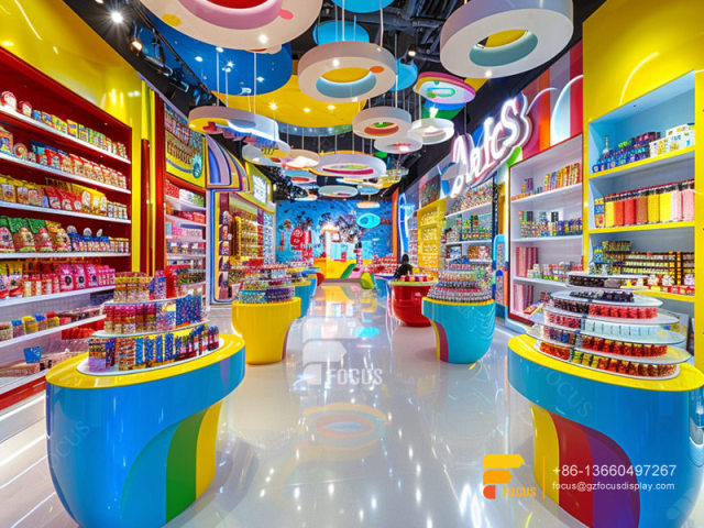 Retail Snack Display Sweet Shop Designs Chocolate Cabinet