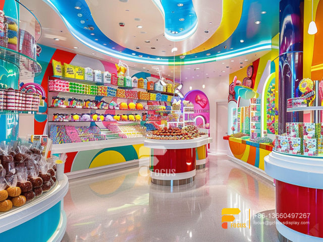 Candy Interior Design Sweet Shop Display Counter Shelving