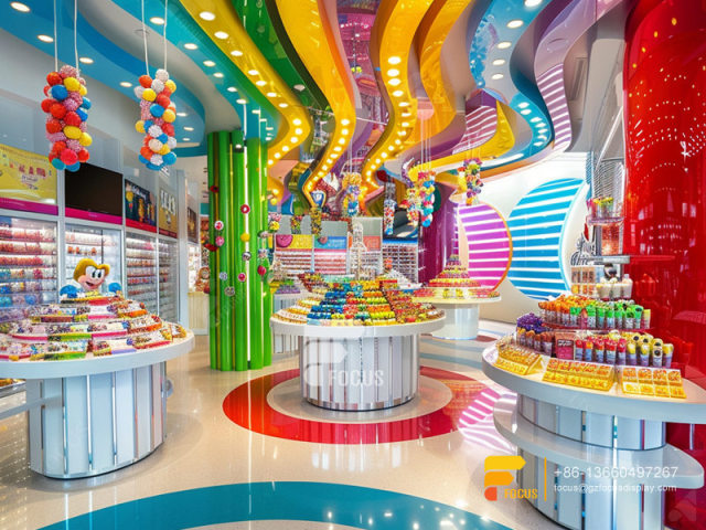 Candy Store Stand Snack Display Shelf Chocolate Store