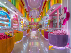 Cotton Candy Tree Display Design Chocolate Shop Sweets Shop