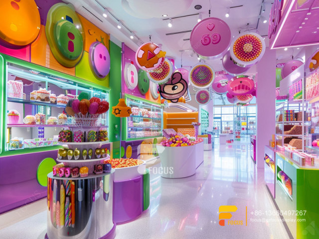 Bulk Candy Display Cases Snack Store Design Chocolate Shop Decoration