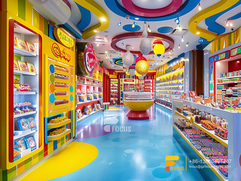 Retail Snack Display Sweet Shop Designs Chocolate Cabinet