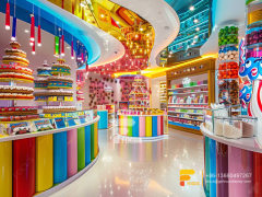 Candy Display Modern Sweet Shop Interior Design Chocolate Store