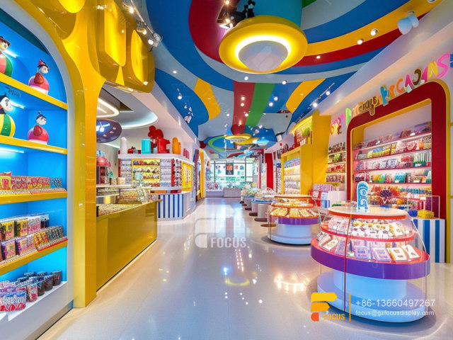 Snacks Display Counter Sweet Shop Interior Design Chocolate Counter