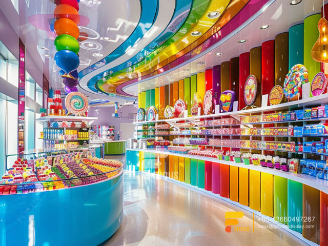 Sweet Shop Interior Design Snacks Rack Nuts Shop Decor