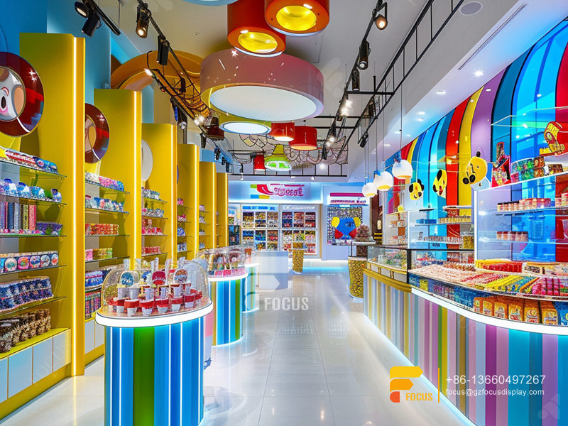 Snacks Display Counter Sweet Shop Interior Design Chocolate Counter