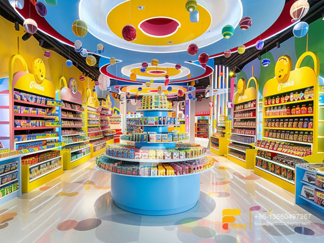 Snack Wall Display Design Chocolate Shop Sweet Shop Shelving