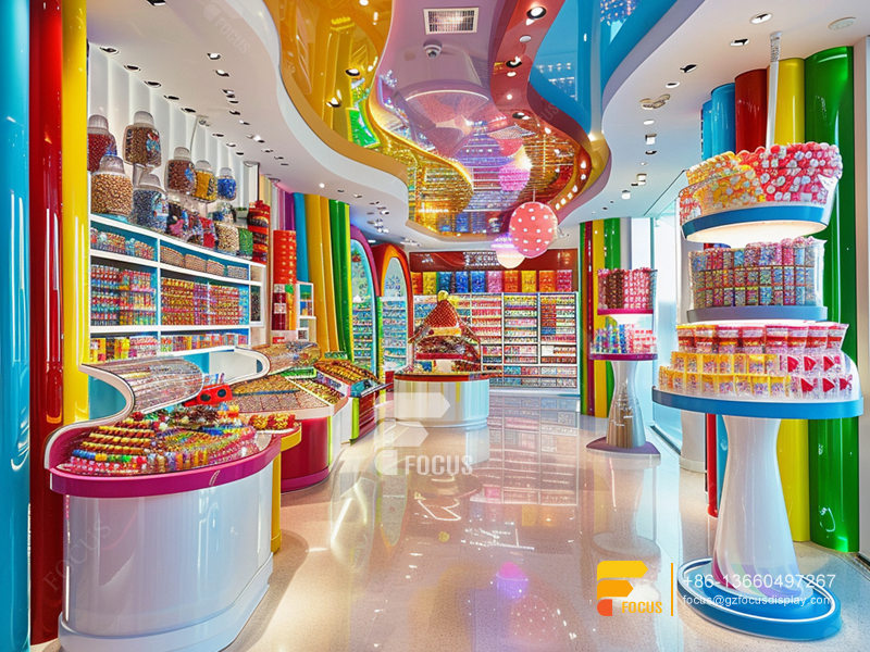 Candy Shop Stand Sweets Display Chocolate Shop Design