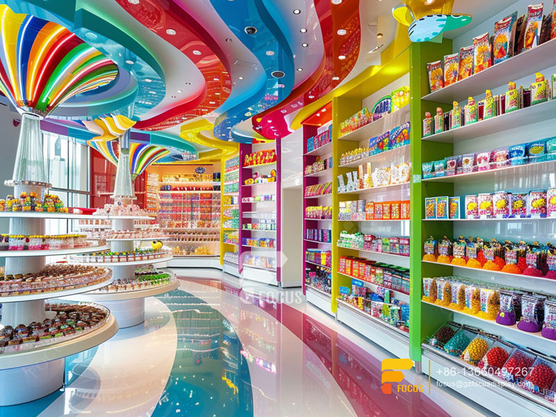 Candy Display Modern Sweet Shop Interior Design Chocolate Store