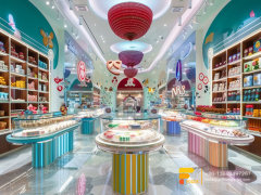 Sweet Shop Display Counter Chocolate Counter Cotton Candy Rack