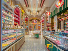 Custom Snack Shelves Modern Sweet Shop Interior Design